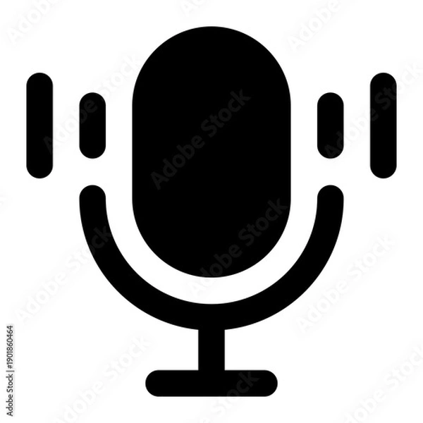 Obraz microphone icon for illustration