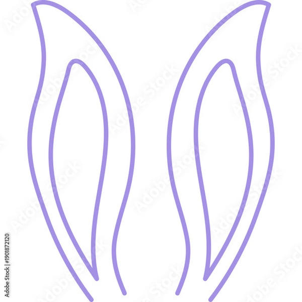 Obraz Easter Bunny Ears Illustration