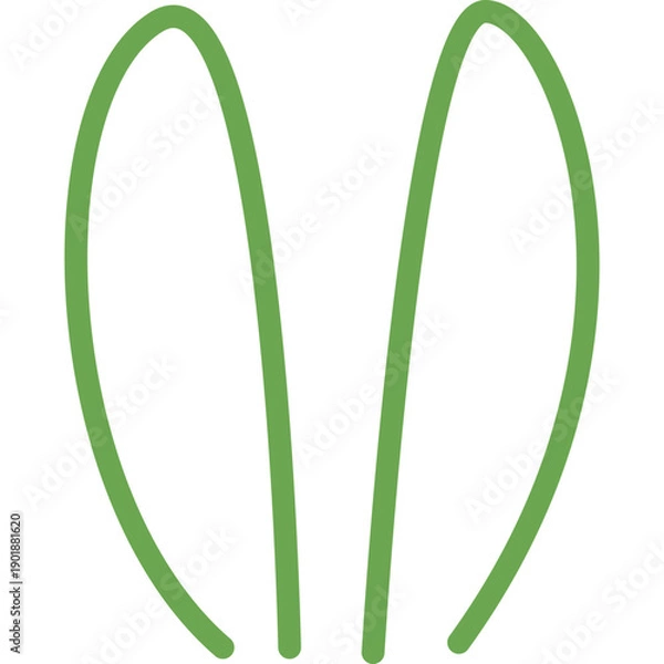 Obraz Easter Bunny Ears Illustration