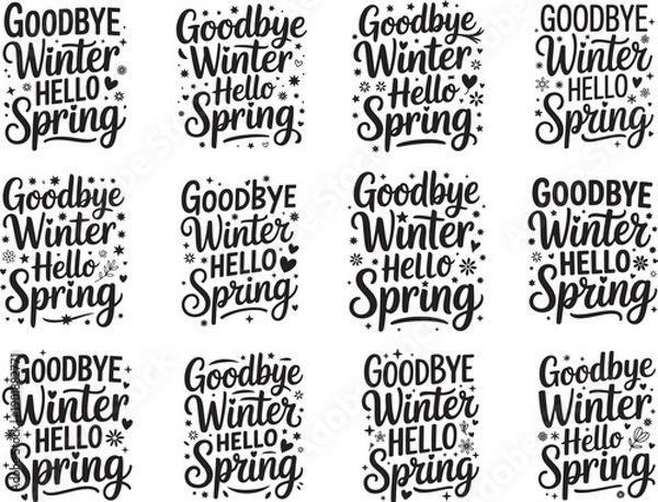 Obraz Good Bye Winter Hello Spring