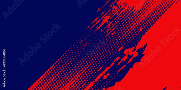 Obraz halftone on white background. Vector dots glitter or glitter pattern texture graphic, red, illustrations creative old good