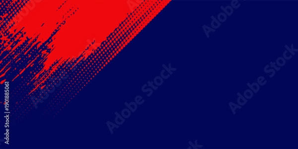 Obraz halftone on white background. Vector dots glitter or glitter pattern texture graphic, red,