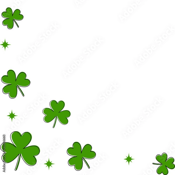 Obraz Shamrock Corner St Patricks Day