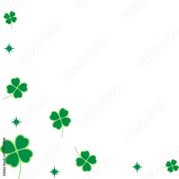 Obraz Shamrock Corner St Patricks Day