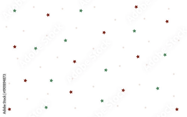 Fototapeta Colorful Star Pattern on Clean Background