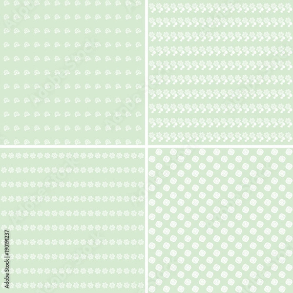 Fototapeta Pretty pastel vector patterns.