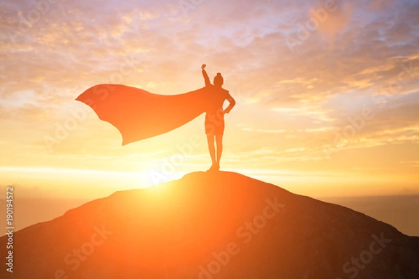 Obraz super biznes kobieta na górze