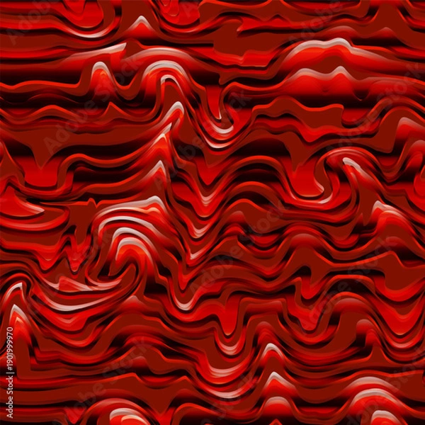 Obraz Volcanic Red Magma Flow Seamless pattern