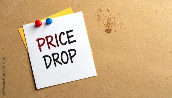 Obraz Bright Idea: Price Falls, Value Rises