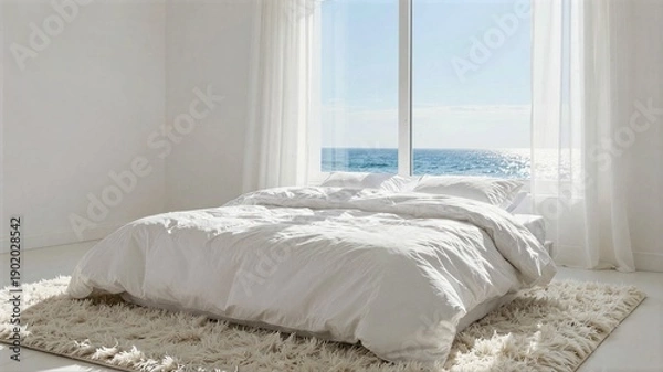 Obraz bedroom with bed