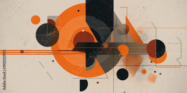 Obraz Abstract geometric shapes composition