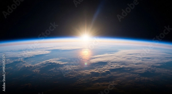 Obraz earth and sun