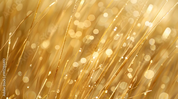 Obraz Golden holiday lights background and texture 