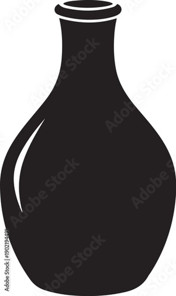 Obraz Ceramic Vase Silhouette Vector bundle