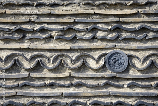 Fototapeta 瓦土塀