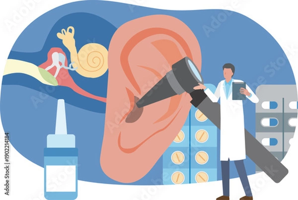 Obraz 耳の治療と医師