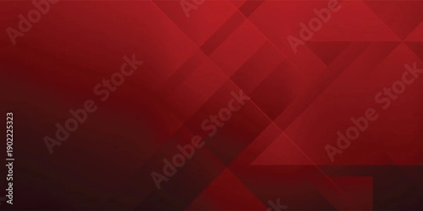 Obraz Red Geometric Abstract Background With Dark Gradient, Diagonal Lines, And Modern Texture