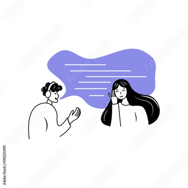 Obraz Customer Support Rating Illustration