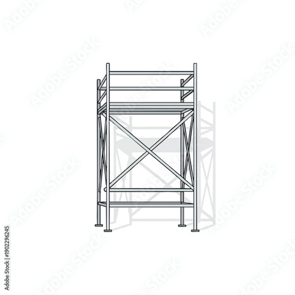 Fototapeta Metal Scaffolding Structure