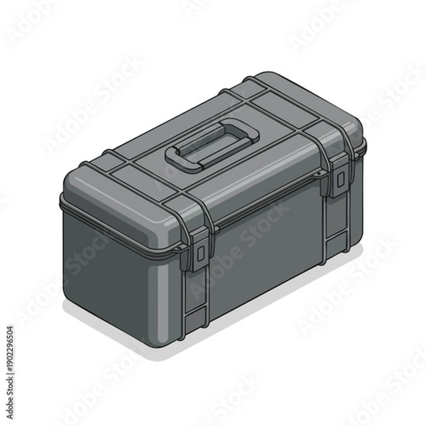 Fototapeta Gray Storage Container Illustration