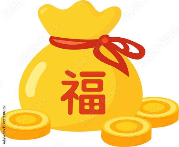 Obraz bag with coins