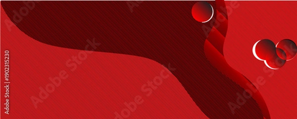 Obraz A beautiful red gradient geomorphic elements with abstract background.