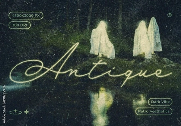 Obraz Antique Photo Effect Mockup