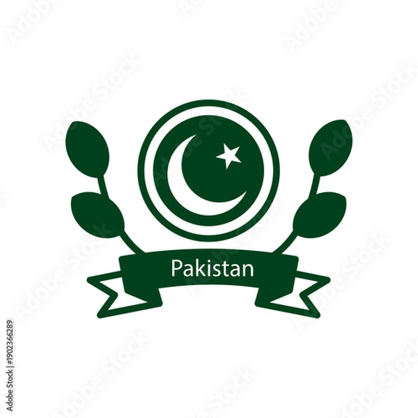 Obraz Pakistan Flag Circle Trophy Icon