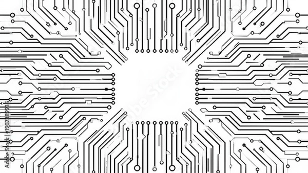 Obraz Circuit board pattern design