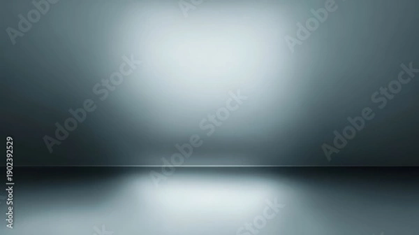 Fototapeta Smooth Metallic Surface with Subtle Light for Background Design