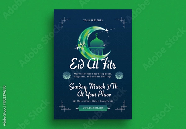 Obraz Eid Al Fitr Flyer