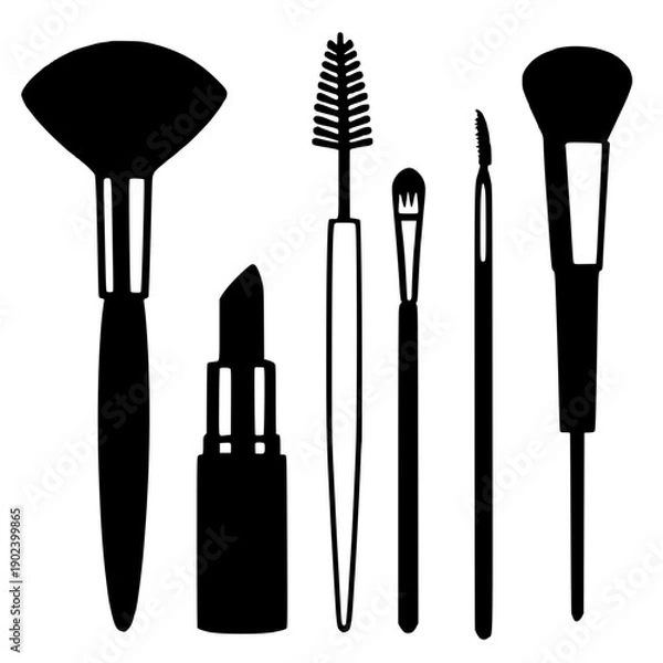 Obraz make up brushes