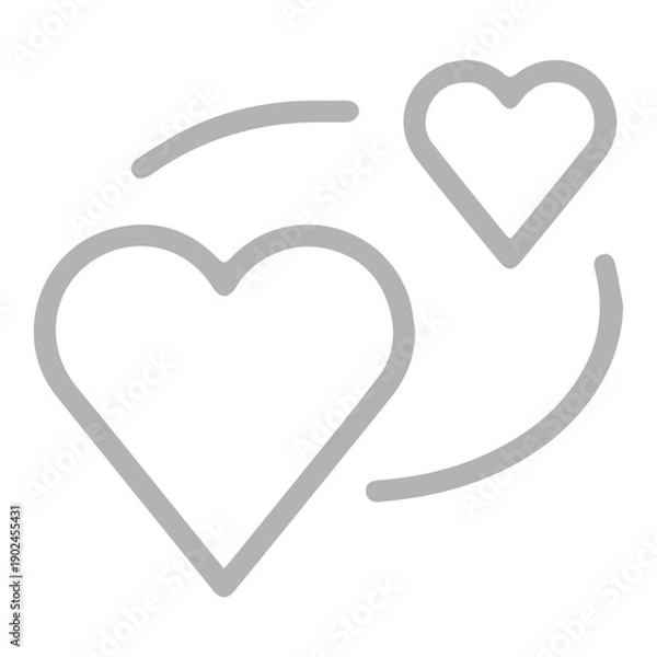 Obraz Heart Connection Icon