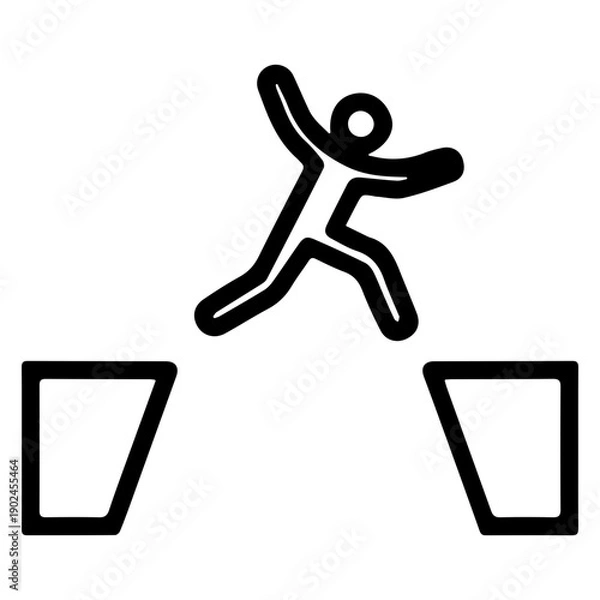 Obraz Jumping Over Obstacles