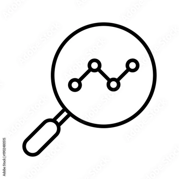 Obraz Analytics Search Vector Icon for Data Analysis