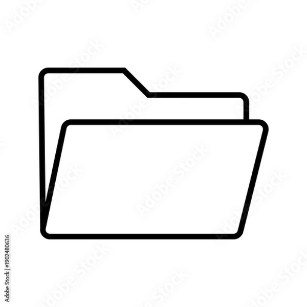 Obraz Folder Directory Vector Icon for File Organization