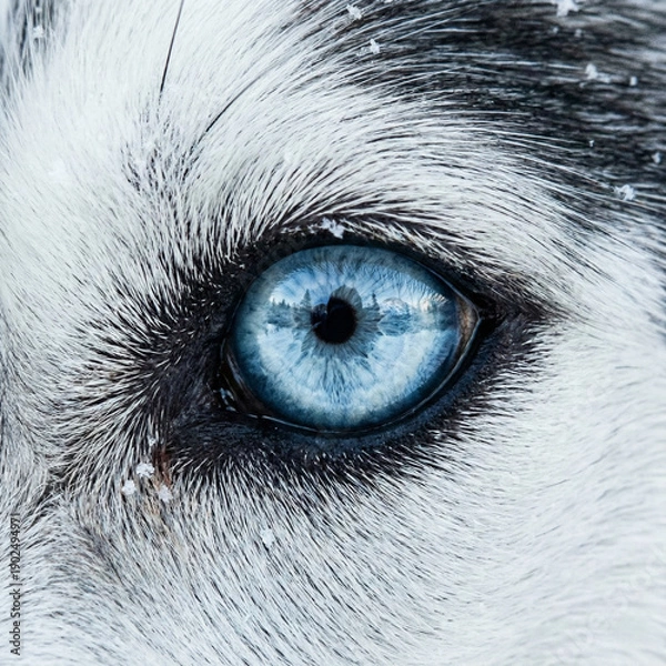Obraz Siberian Husky Blue Eye