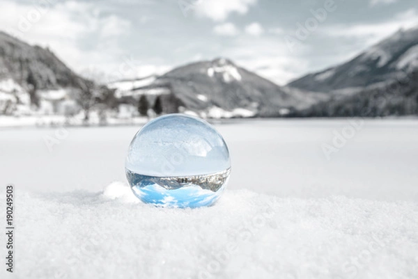 Obraz Kugel im Schnee