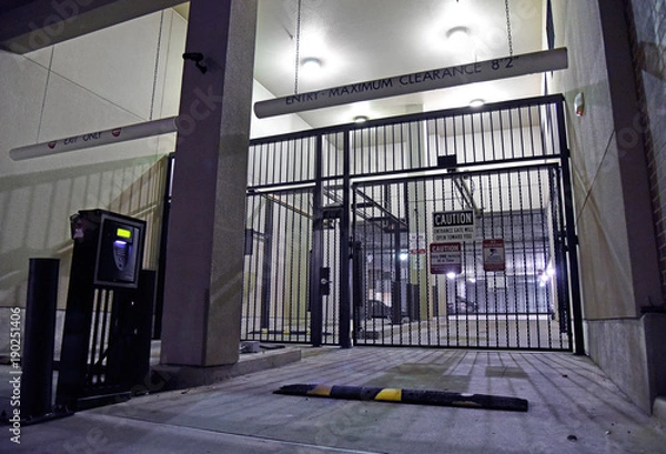Obraz Secure parking garage