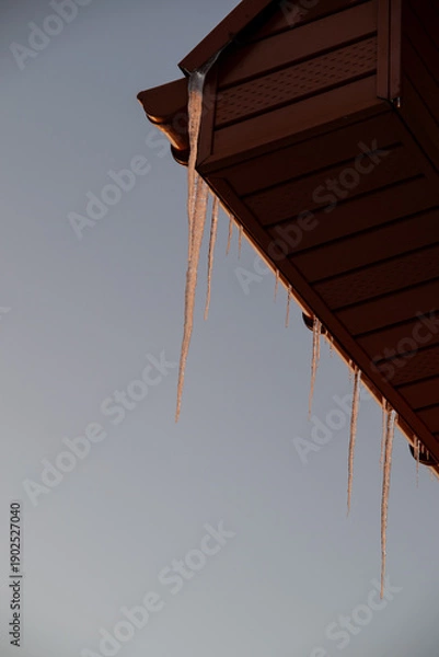 Obraz icicles on the roof