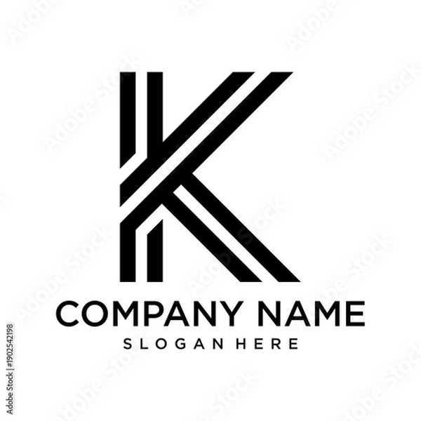 Obraz Letter K Logo Vector