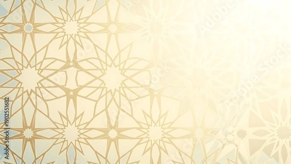 Obraz Geometric Pattern with Floral Motifs.