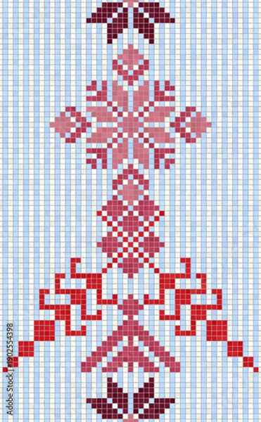 Obraz Scandinavian style seamless mosaic tiles pattern