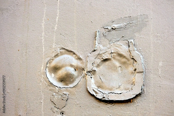 Obraz old wall with plaster and plaster