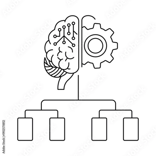 Obraz Expert Systems Icon. Vector Design