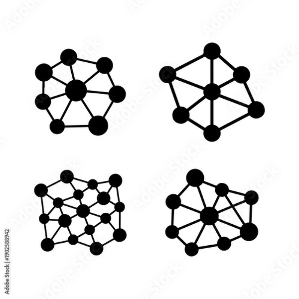 Obraz Molecule 3d illustration isolated on transparent background