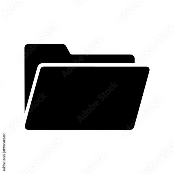 Obraz Folder icon isolated on transparent background