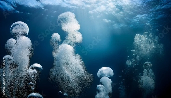 Obraz Underwater Smoke Bubbles