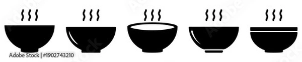 Obraz Bowl icon set