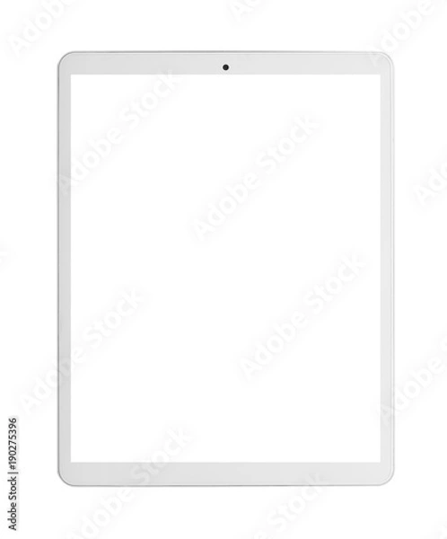 Obraz Modern white tablet pc with blank screen.